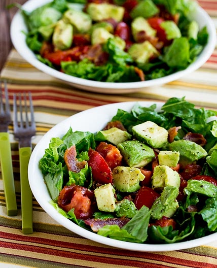 Bacon, Lettuce, Tomato, and Avocado Salad