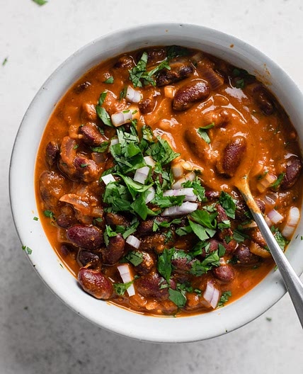Afghan Kidney Bean Curry (Lubya)