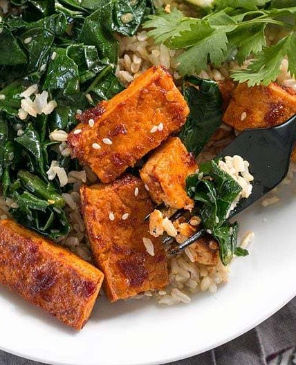 Chili Garlic Tofu Bowls