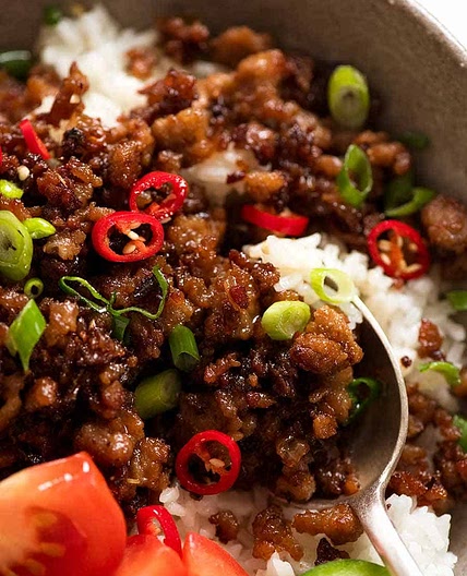 Vietnamese Caramelised Pork Bowls