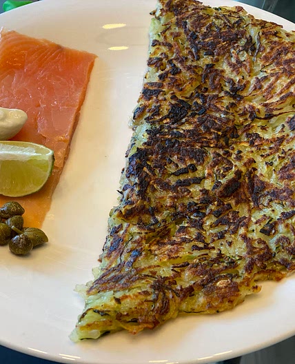 Healthy Rosti with smoked Salmon