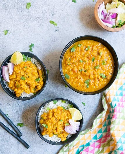 Instant Pot Chana Dal Recipe (Split Chickpeas Soup)