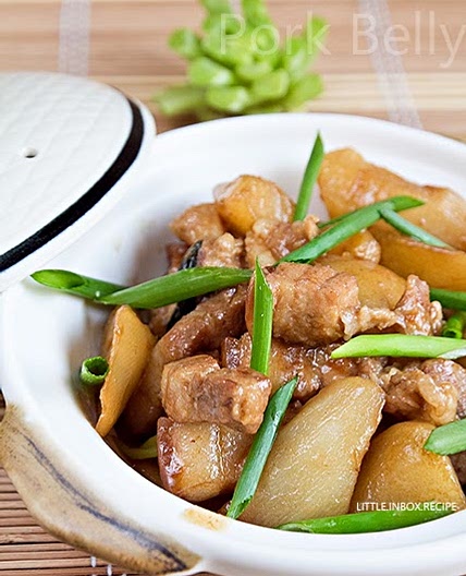 Radish and Pork Belly 萝卜烧肉