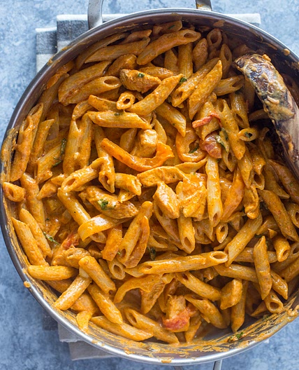 Creamy Chicken Fajita Pasta