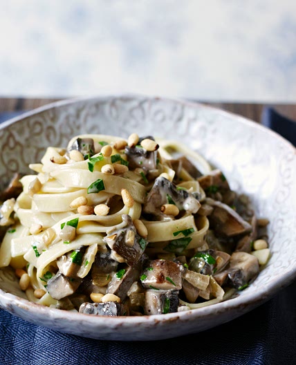 Creamy mushroom pasta