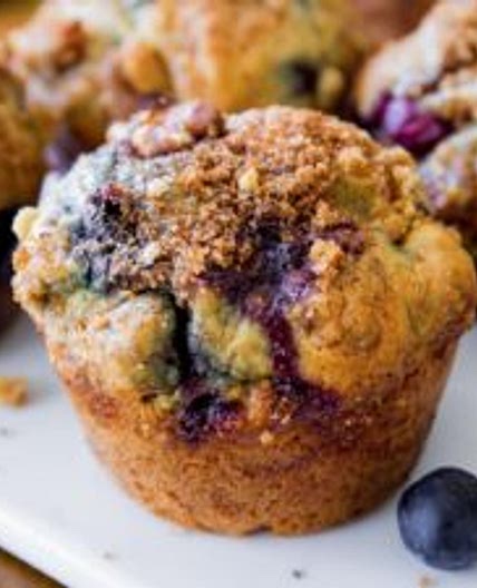 Best Blueberry Muffins with Streusel Topping