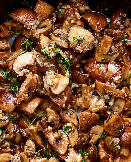 15-Minute Parmesan-Thyme Mushrooms