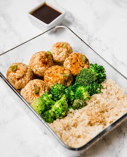 Teriyaki Chicken Meatball Meal Prep (Paleo, Whole30, AIP)