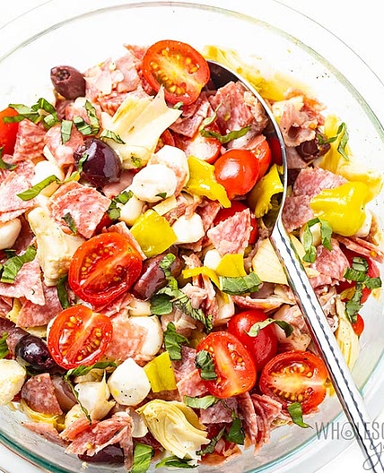 Chopped Italian Keto Antipasto Salad Recipe