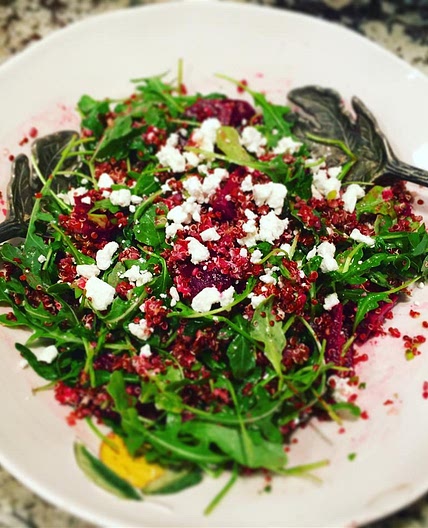 Quinoa, Beet, and Arugula Salad