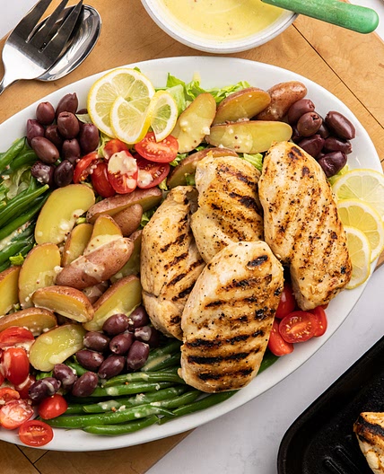 Lemon Dijon Chicken Salad Niçoise