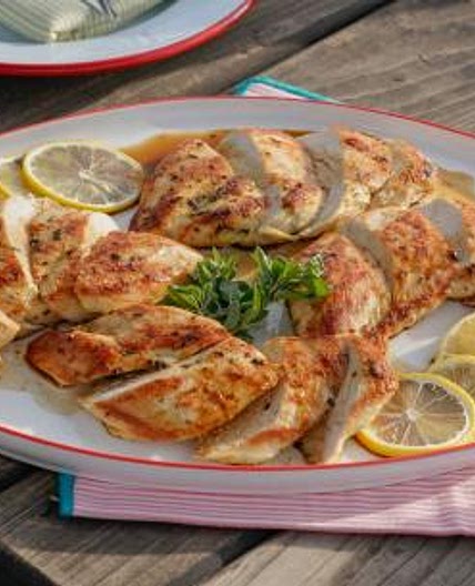 Lemon and Oregano Pounded Chicken