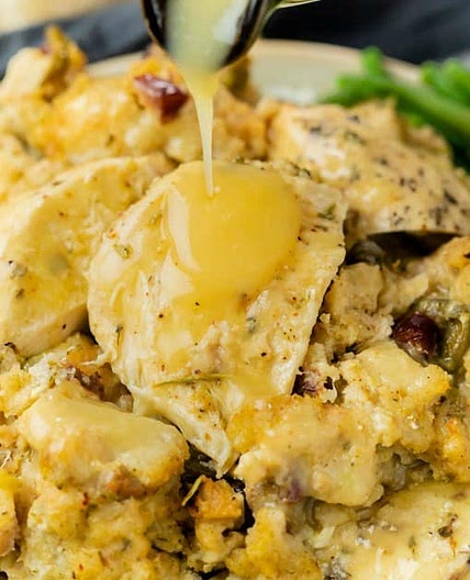 Crock Pot Chicken and Stuffing