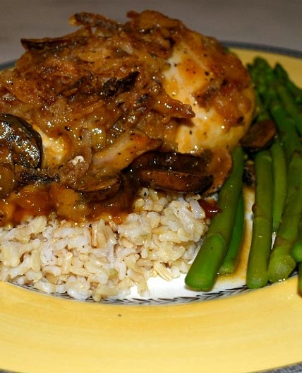Weeknight Golden Mushroom Baked Chicken