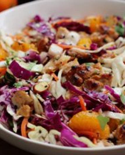 Healthy Sesame Chicken Chopped Salad: Paleo & Whole30