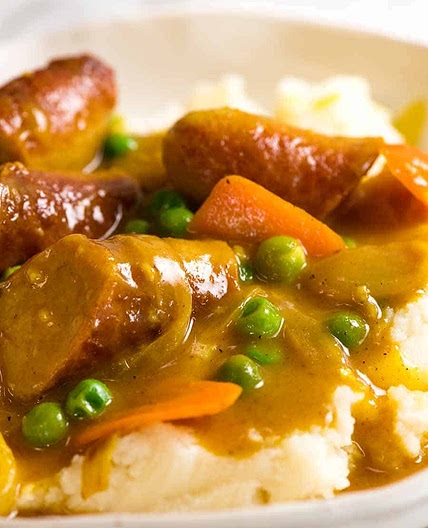 Curried Sausages
