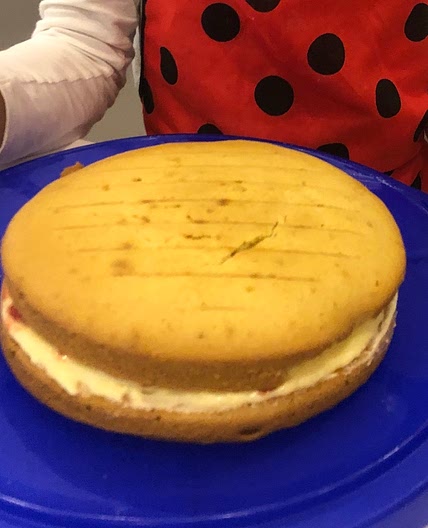 Yummy egg-free Victoria sponge cake!