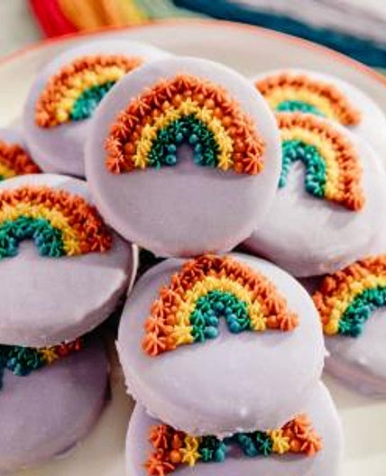 Glazed Lavender Sugar Cookies