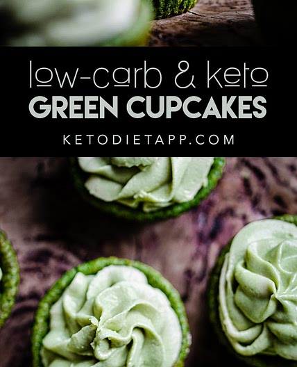 Low-Carb Green Cupcakes