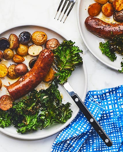 Sausage and Greens Sheet-Pan Dinner