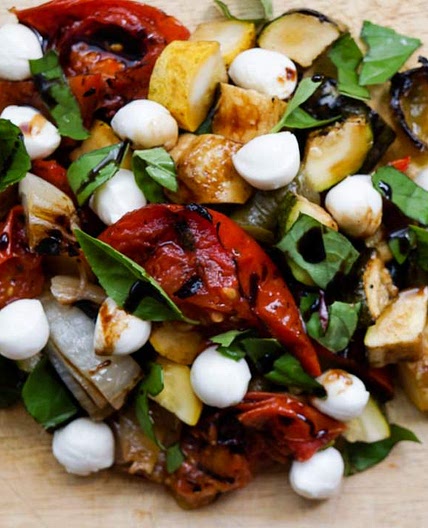 Grilled Vegetable Caprese Salad