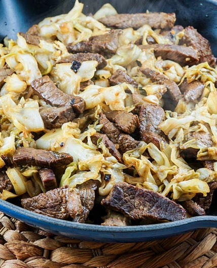 Korean Beef and Cabbage