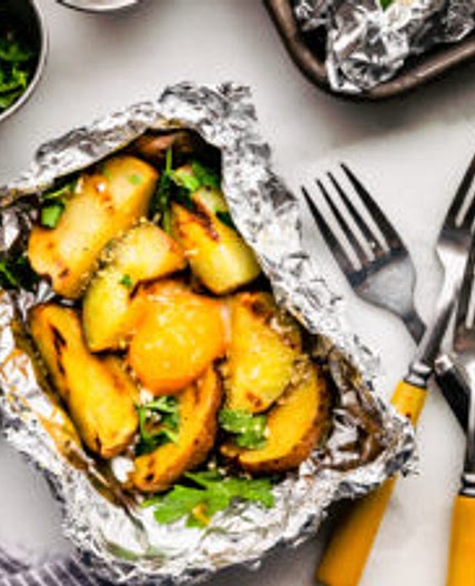 Foil Packet Potatoes and Eggs