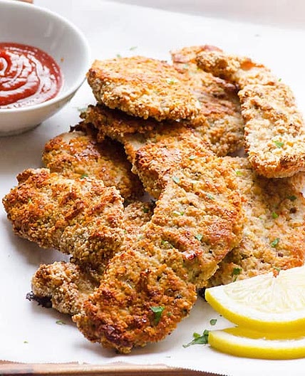 Almond Chicken {Crusted and Baked}