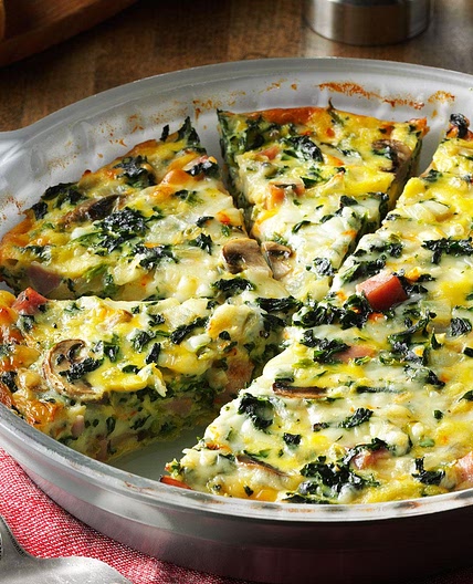 Crustless Spinach Quiche