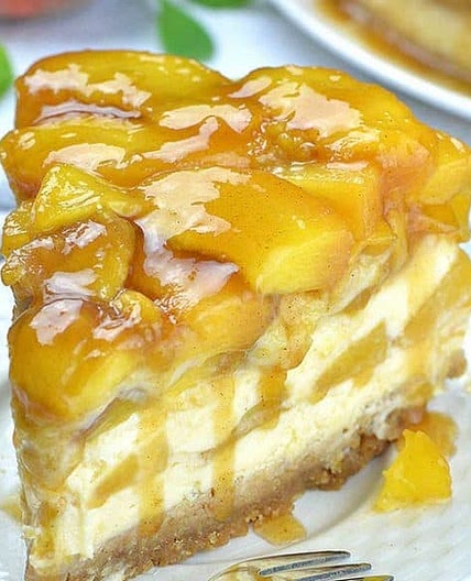 Peach Cobbler Cheesecake