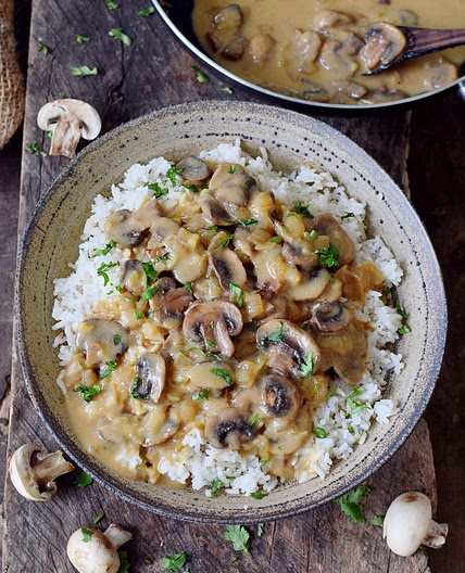 Vegan Mushroom Stroganoff