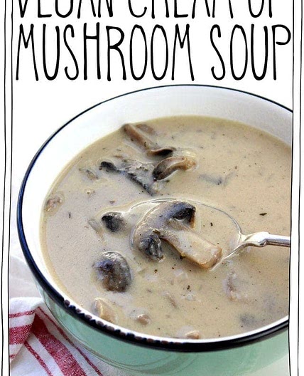 Vegan Cream of Mushroom Soup