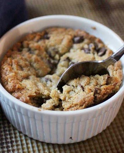 Deep Dish Chocolate Chip Cookie For One