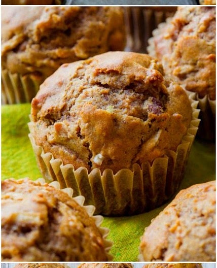 Whole Wheat Apple Cinnamon Muffins