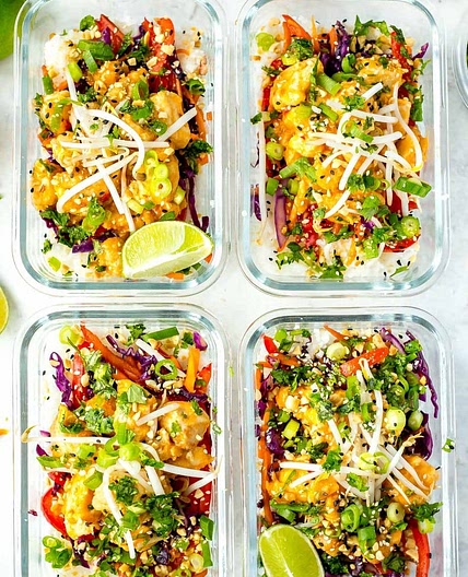 Sweet Chili Thai Chicken Meal Prep Bowls