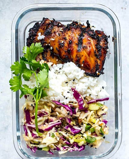 Korean Chicken Meal Prep Bowls