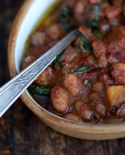 Borlotti Bean Mole with Roast Winter Squash