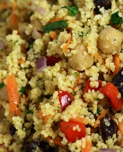 Moroccan chickpea and couscous salad