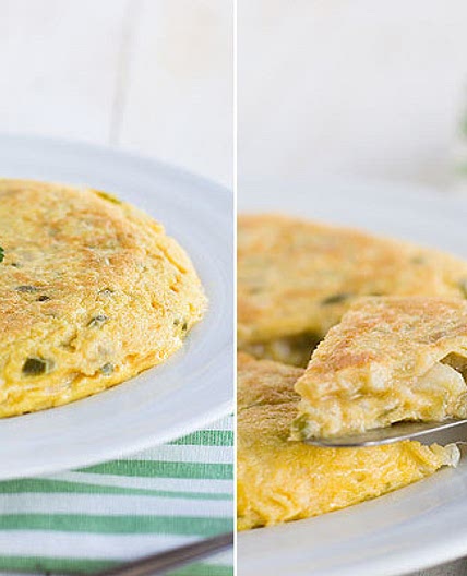 Tortilla de bacalao.