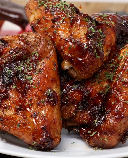 Air Fryer Honey BBQ Chicken Wings