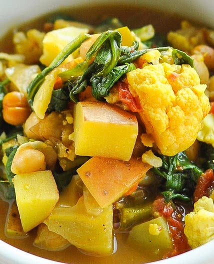 Curried Vegetable and Chickpea Stew