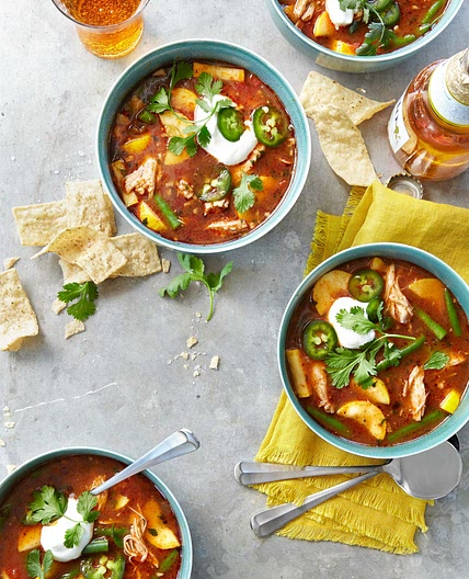 Slow-Cooker Chicken-Tortilla Soup
