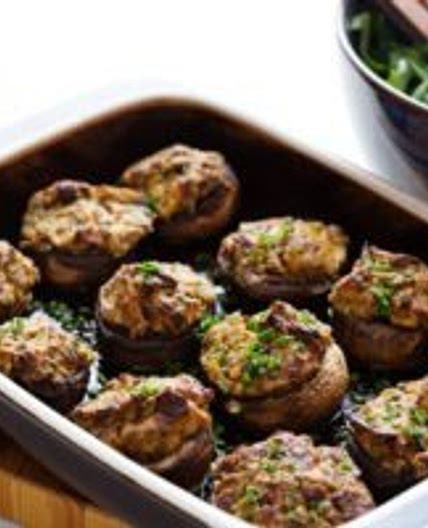 Keto stuffed mushrooms