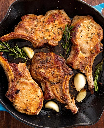 Garlic Rosemary Pork Chops
