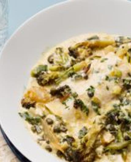 Creamy keto fish casserole