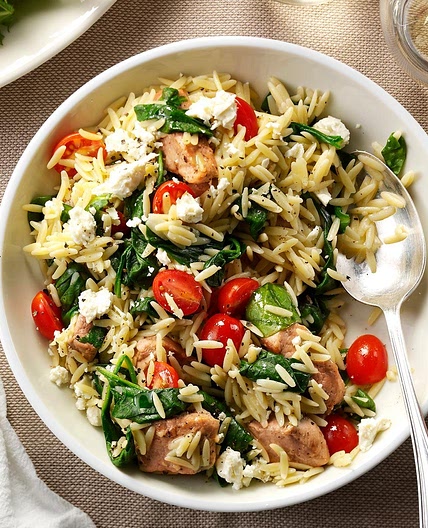 Mediterranean Pork and Orzo