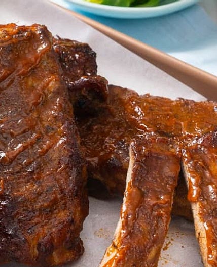 Bourbon pork ribs