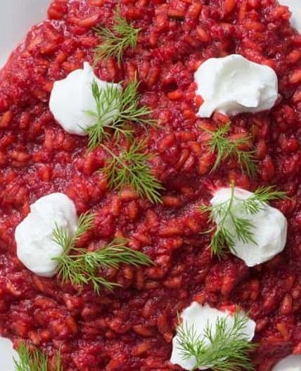 Beetroot risotto