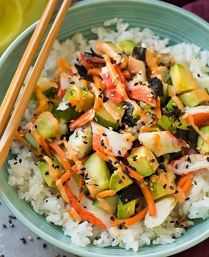 California Roll Sushi Bowls