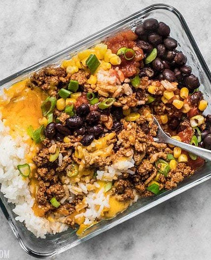 Easiest Burrito Bowl Meal Prep
